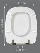 Sedile compatibile Ceramica Dolomite Fleo Bianco Europeo