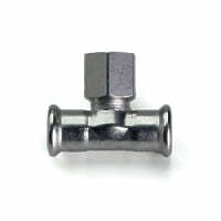 Raccorderie Metalliche Inoxpres 189 tee con derivazione F 15x1/2"x15