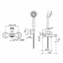 Frattini Espresso miscelatore per vasca con doccia duplex cromo
