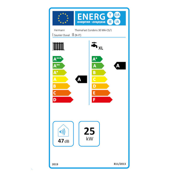 Caldaia a condensazione ThemaFast Condens 30 MA-CS/1 Hermann da 30 kW con microaccumulo