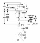 Grohe Bauedge miscelatore monocomando bidet cromo