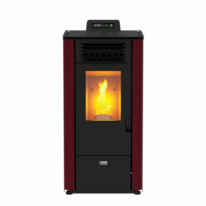 Zanutta MARTE 7 stufa a pellet 6,9 kW - bordeaux