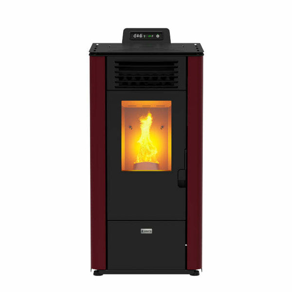 Zanutta MARTE 7 stufa a pellet 6,9 kW - bordeaux