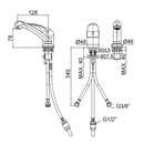 Miscelatore lavabo parrucchiere Nettuno Due ND087CR Paffoni doccetta estraibile