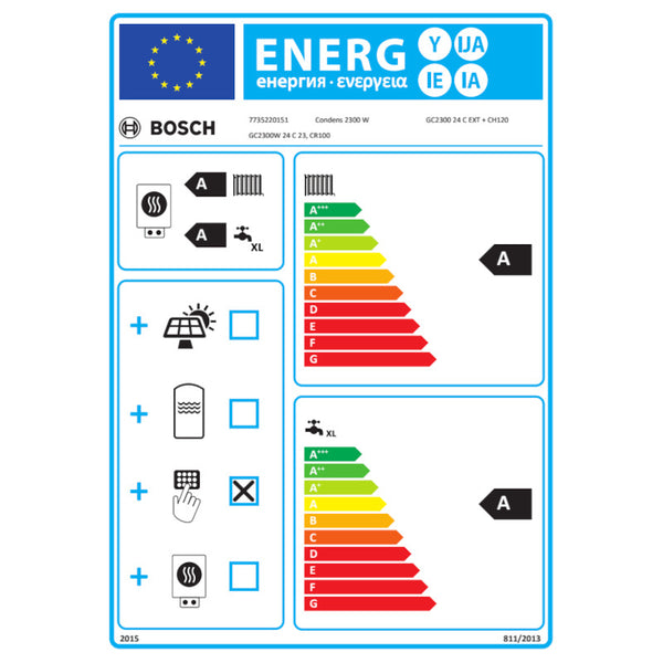 Bosch Junkers caldaia a condensazione Condens Balcony GC2300W 24 C EXT CR100 da esterno da 24 kW
