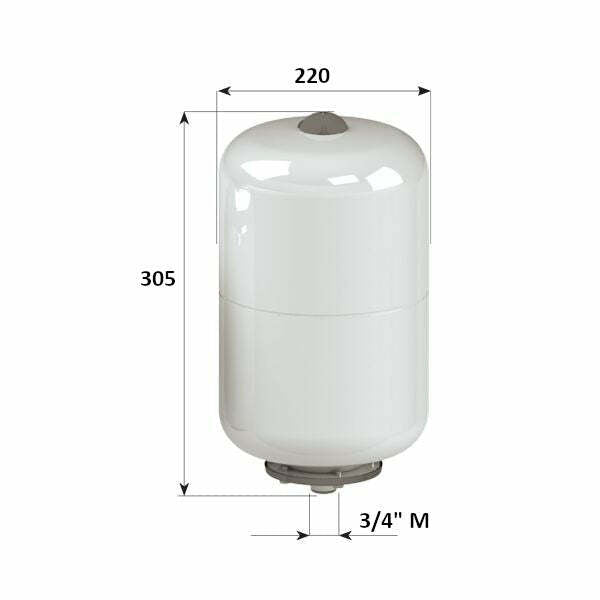 Cimm vaso espansione ACS CE da 8 Litri