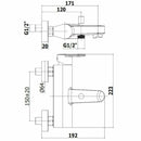 Paffoni Candy miscelatore doccia/vasca con deviatore cromo