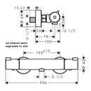 Miscelatore termostatico doccia Ecostat 1001 CL Hansgrohe 13211000