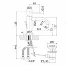 Paffoni Steel miscelatore lavabo con scarico 1"1/4 acciaio