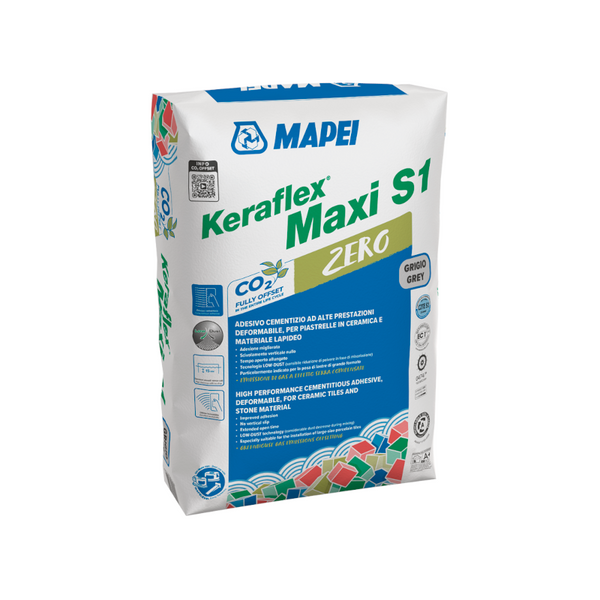 Mapei Keraflex Maxi S1 Zero adesivo cementizio bianco 23 kg
