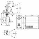 Grohe Blue Home starter kit miscelatore L, refrigeratore, filtro Mg+Zn