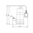 Pompa sommergibile Initial WASTE 14-9 Wilo sollevamento acque reflue 0,65 kW