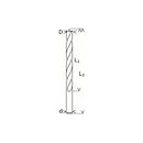 Bosch punta per legno, tagliente ad M 14 x 250 mm, diametro 10 mm