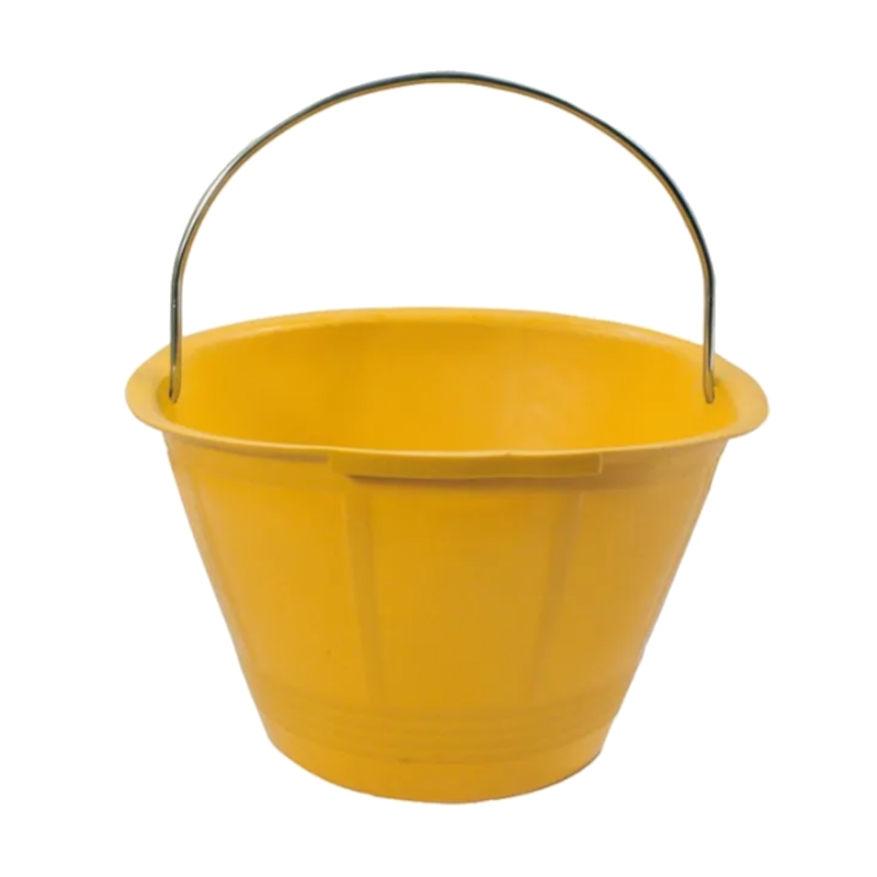 Secchio da muratore giallo con diametro 36 cm