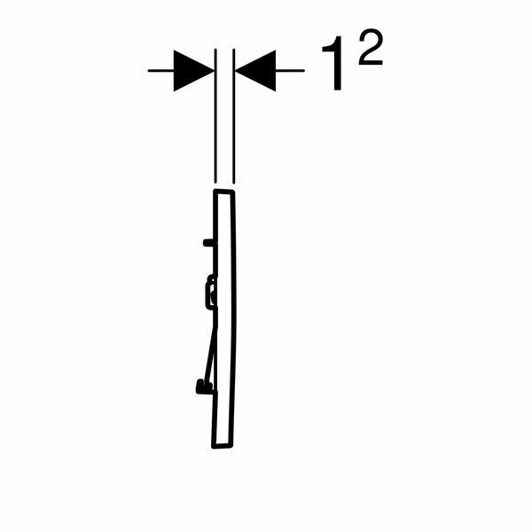 Geberit Sigma30 placca di comando bianca