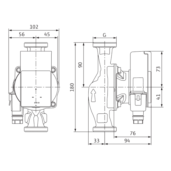 Wilo ATMOS PICO 25/1-6-180 pompa di circolazione 180 mm 1"1/2