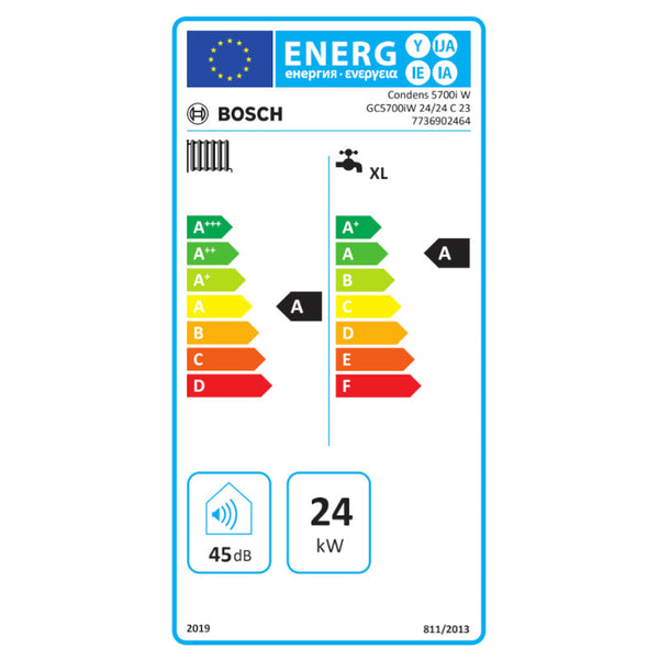 Bosch Junkers caldaia a condensazione Condens GC5700iW 24/24 C combinata da 24 kW