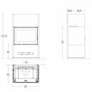 Piazzetta BERNA MC 70/51 stufa caminetto a legna 11 kW