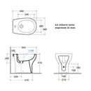 Bidet a pavimento Grace GR009BI Ceramica Globo