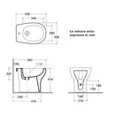 Bidet a pavimento Grace GR009BI Ceramica Globo