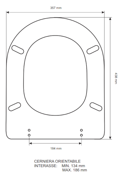 Colbam sedile compatibile con Ideal Standard - Fiorile sospeso/lusso - bianco