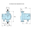 Circolatore sanitario NCS3 25-50/130 Calpeda 91 W