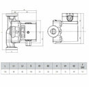 Dab VS 35/150 M circolatore a rotore bagnato acqua calda 55 W