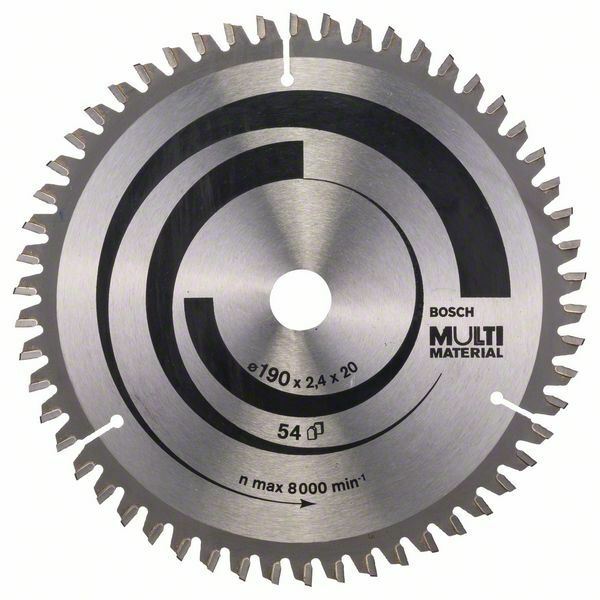 Bosch Multi Material lama per seghe circolari 190 x 20/16 x 2,4 mm, 54 denti