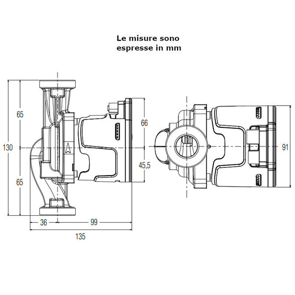 Dab Evosta 2 30-145/130 SOL circolatore per impianti solari termici attacchi 1"1/2 60188448