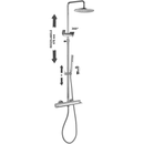 Colonna doccia New Mini Master ZCOL599CR Paffoni con deviatore