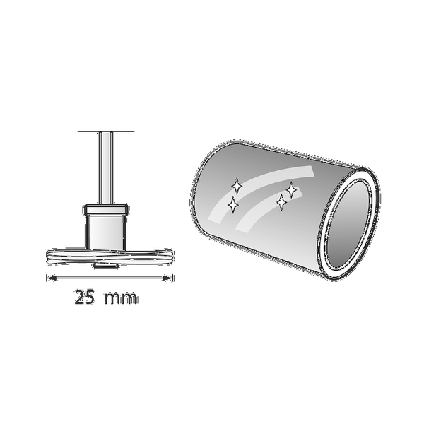 Dremel EZ 423S SpeedClic disco in tessuto per lucidatura 25 mm