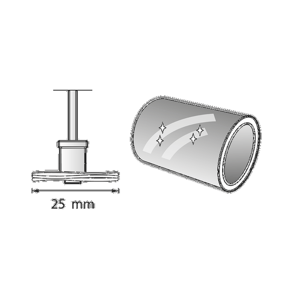Dremel EZ 423S SpeedClic disco in tessuto per lucidatura 25 mm
