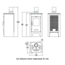 Stufa a legna Mirta Superior 6 KW