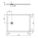 Ideal Standard Ultra Flat S+ piatto doccia 120 x 90 cm antiscivolo bianco opaco T5595FR