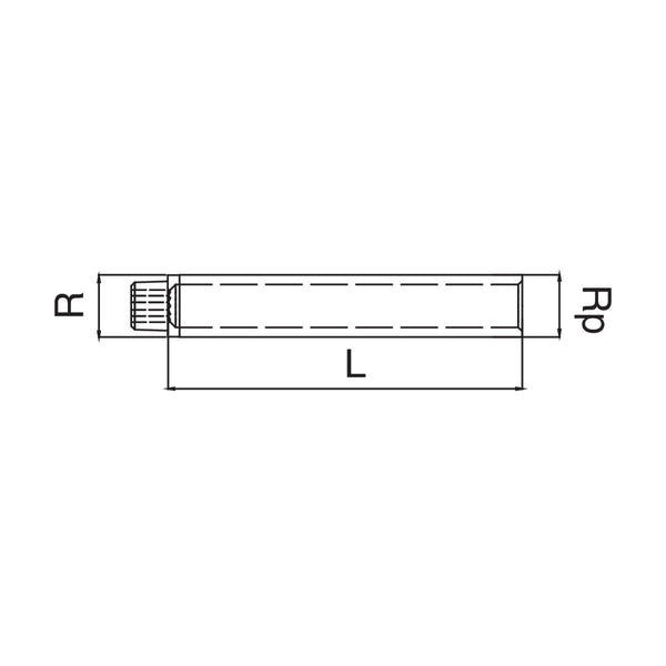 Prolunga filettata maschio femmina in ottone OT5530