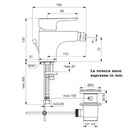 Miscelatore bidet Ceraplan III B0897AA Ideal Standard con scarico 1" 1/4