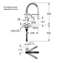 Miscelatore monocomando per lavello Get 30361000 Grohe bocca girevole
