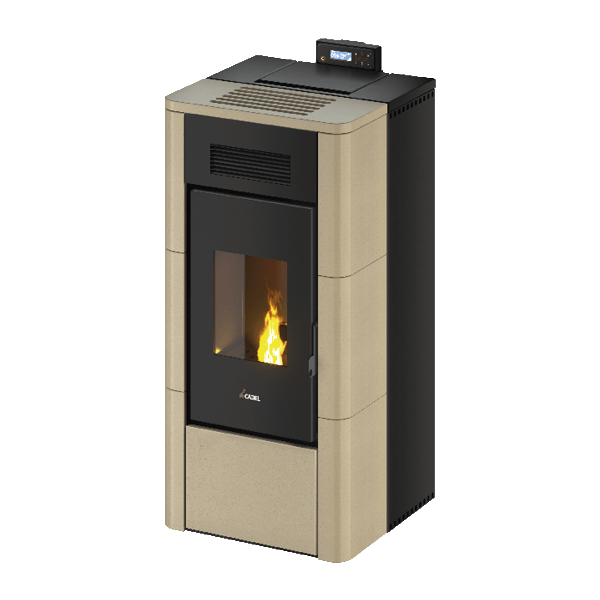 Cadel Idro River 23 termostufa Pellet Hydro maiolica