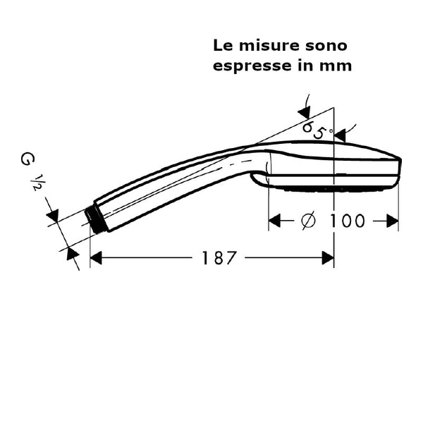 Doccetta Croma 100 Vario 28535000 Hansgrohe 4 getti