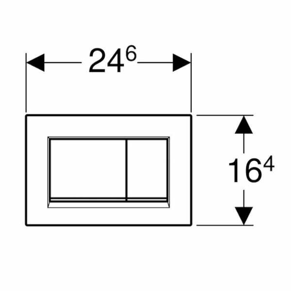 Geberit Sigma30 placca di comando cromosatinata