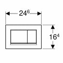 Geberit Sigma30 placca di comando cromosatinata