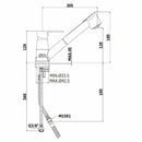 Miscelatore lavello Paffoni Red RED183CR con doccetta estraibile