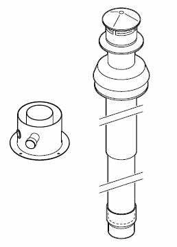 Bosch-Junkers camino coassiale AZ 369 per caldaie a camera stagna