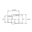 Raccordo Nipples filettato riduzione OT5521 Frabo 1/2" x 3/8" MM
