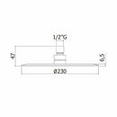 Paffoni Bahamas soffione diametro 230 mm cromo