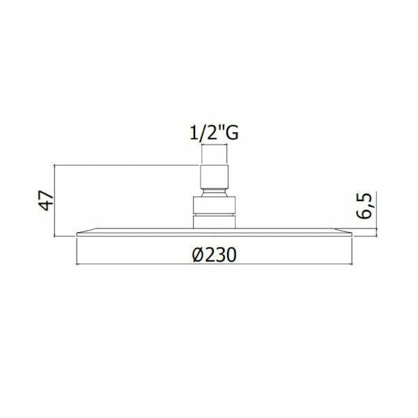 Paffoni Bahamas soffione diametro 230 mm cromo