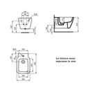Bidet sospeso Strada II T297101 Ideal Standard con fissaggi nascosti