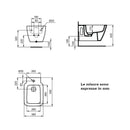 Bidet sospeso Strada II T297101 Ideal Standard con fissaggi nascosti