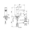 Ideal Standard Connect Air miscelatore lavabo con scarico cromo A7007AA
