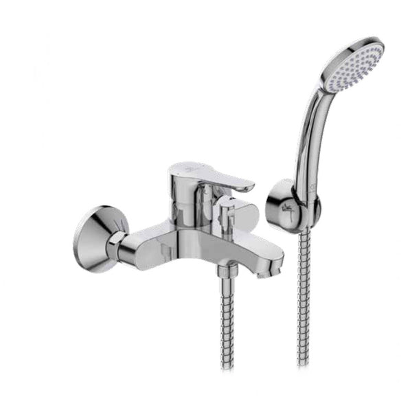 Ideal Standard Alpha miscelatore vasca/doccia esterno con deviatore, doccetta e flessibile cromo BC676AA